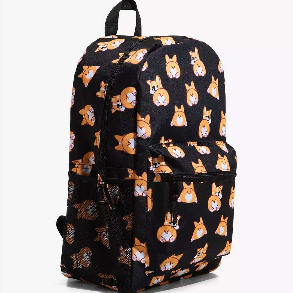 ☾.݁ᛪ༙ Cute Corgi Butts Print Backpack - Picture 2 of 11